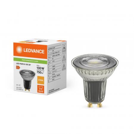 Aktion: Nur noch angezeigter Bestand verfügbar:   Ledvance GU10 PAR16 Reflektor 36°-Ausstrahlwinkel 8W wie 100W leistungsstarker warmweißer Strahler 2700K